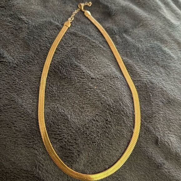 Rachel Nathan flat Herringbone chain necklace - Picture 2 of 3